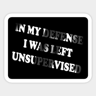 inspiration my defense Sticker